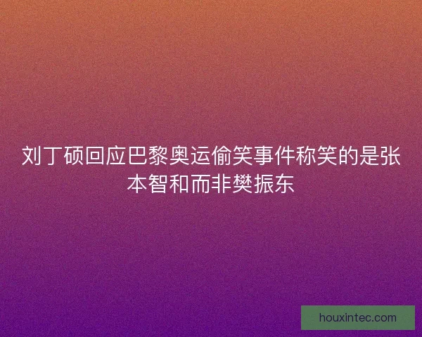 刘丁硕回应巴黎奥运偷笑事件称笑的是张本智和而非樊振东